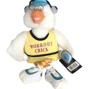 Party Pals - 14” Workout Chick Plush With‎ CD Player In Hand-Beanie With Outfit